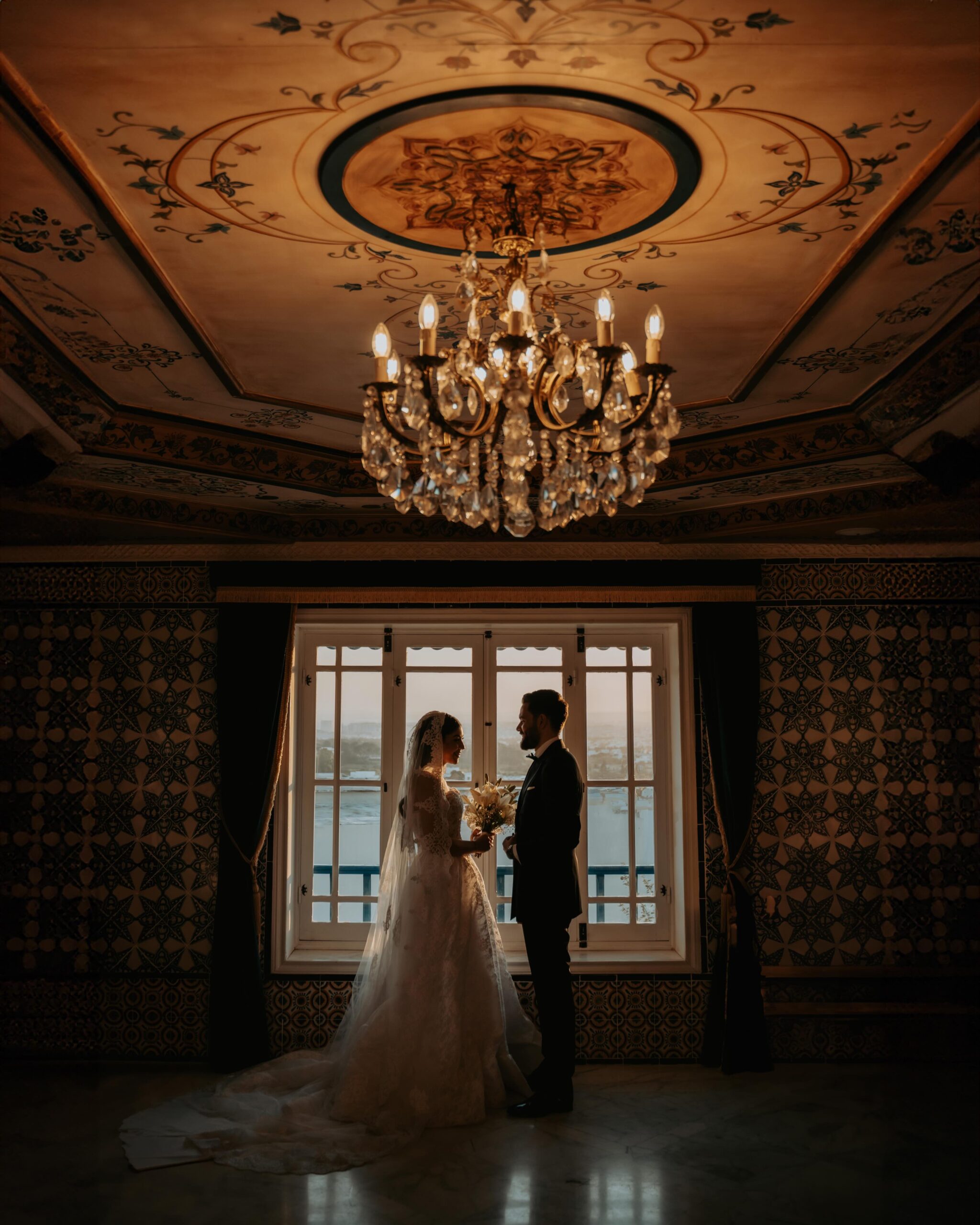 Bride ceremony veil